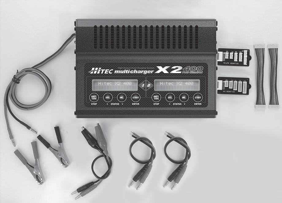 INTRODUCTION Congratulations on your purchase of the Hitec X2-400 Multi-Charger.