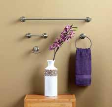 Featuring a slightly tailored and fully functional casual design, the collection includes a double robe hook, pivoting paper holder, towel ring and 18- and