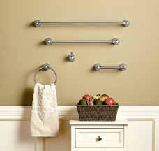 Available in Chrome, Brushed Nickel, Oil Rubbed Bronze and Polished Nickel to perfectly match the entire suite.