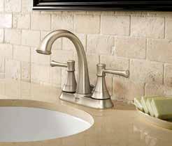 The complete suite includes: two-handle widespread and wallmount faucets; a single-handle faucet, tub and shower packages, ten-inch rainshowers in both Eco-Performance and full-flow options, Roman