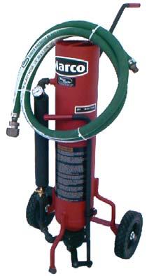 20 Marco 350 and 650 blasters come standard with pneumatic remote controls, inlet and outlet valves, muffl er, abrasive trap, 50 twinline hose