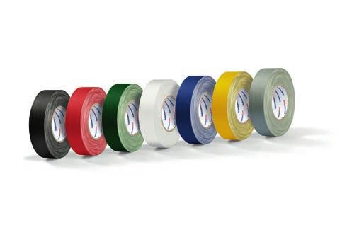 Installation Devices 4.1 Technical Tapes HelaTape Tex - Textile tape High quality PE-coated cloth tape with good weather resistance Total thickness of 0.