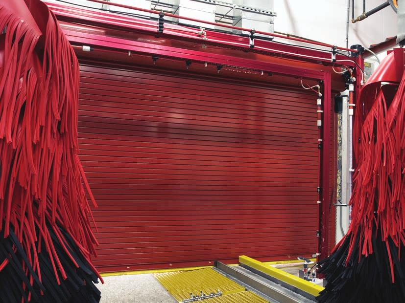 ROING SERVICE OORS Popular in both interior and exterior applications, the Wayne-alton 800C Series insulated rolling service door features a galvanized, pre-painted curtain of minimum 22-gauge steel.