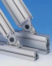Accessory Components Joints Series 50 To attach profiles at various angles. The joints shown on this page are designed to be tightened at desired angles, and are not suitable for continuous actuation.