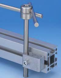 Accessory Components Ball Bases, Clamps and Rods Swivel Clamps mk Swivel Clamps are used heavily in the area of material handling side guides/rails.