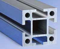 Structural Profiles System 2000 Series 50 Series 50 Dimensions and Threads Series 50 is designed on a 50 x 50 mm base dimension. The 10 mm T-slots are spaced at 50 mm.