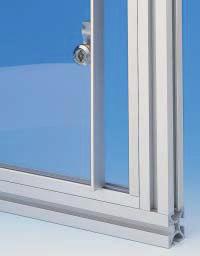 Structural Profiles Profiles for Sliding Windows Profiles mk 2240 and mk 2241 have multiple uses in Series 40 and 50 applications. To install these profiles, countersunk holes must be placed at appx.