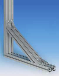 Assembly Components Angles Series 40 and 50 In addition to connecting profiles at standard angles, the L (30 ), M (45 ) and N (60 ) angles are ideal for corner stiffening.