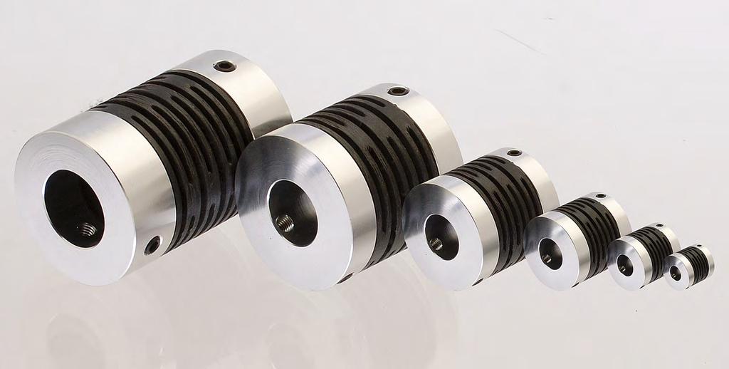 COUPLINGS Patented design permits large axial, radial and angular misalignments while transmitting high torque loads with zero backlash.