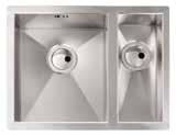 stainless steel MATRIX R0 1mm durable 304 grade brushed stainless steel construction This elegant undermount option brings a sharp geometry to the kitchen, complementing popular appliance