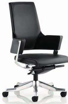 with optional height adjustable headrest and complimenting visitor armchairs.