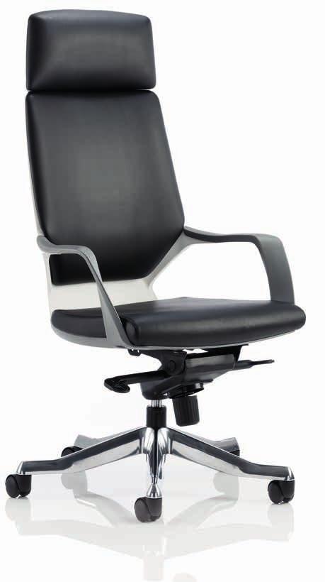 Xenon Elegant white or black acrylic shells cradle the most stylish of executive chairs the Xenon.