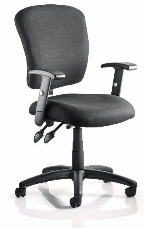 Toledo Toledo Black Leather The Toledo is an affordable operator chair that incorporates a triple
