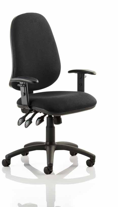 Eclipse XL Eclipse 3 The Eclipse XL is a fully comprehensive operator chair that provides extra functionality and comfort. A large and accommodating seat and backrest provide all day long comfort.