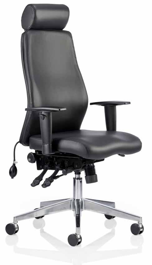 contoured foam seat and back for extra support and comfort. The Onyx is a top choice for a posture task chair.