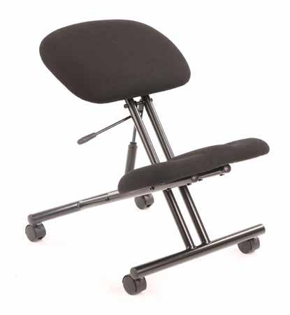 Easy height adjustment adjustment allows the stool to be suited to users of