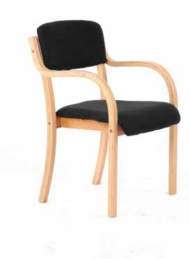Madrid Zulu Slide A beech wooden frame with generous seat and arms as standard in a choice of black or blue fabric.