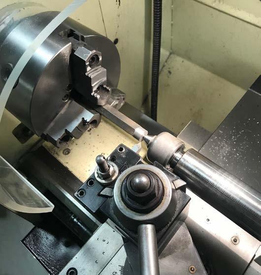All of the cylindrical parts in the device are rather small and do not leave much room for secure and accurate clamping of the work piece as well as room for the machine tool.