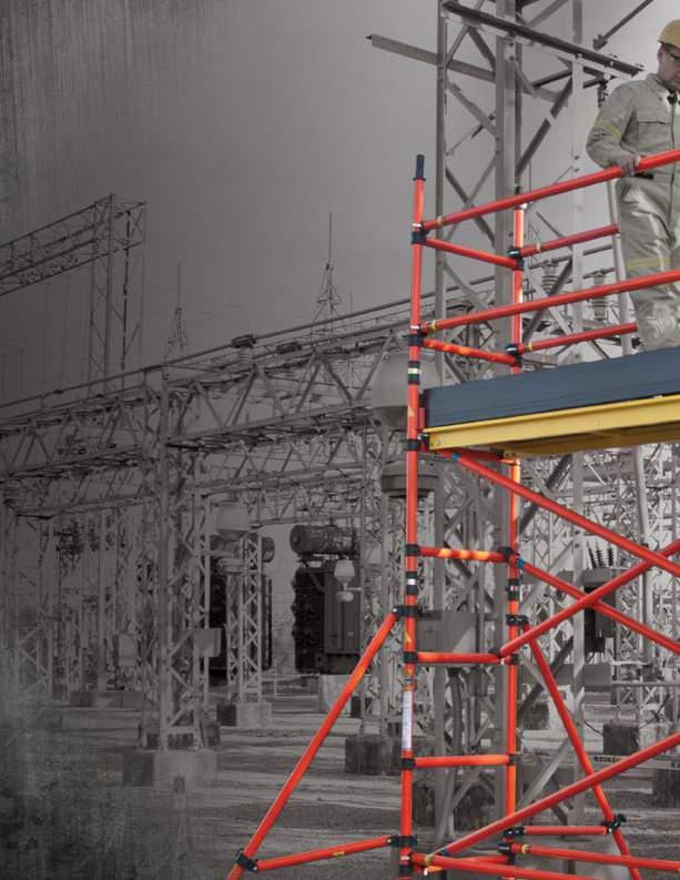 The Fiberglass Series TM scaffolding offering is designed for uses when
