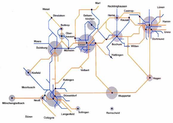 Mass Transit Rhine- Regional Rail Network, Urban Service Urban / Regional Light Rail Transit Rail (VRR 2015) U Number of lines no.