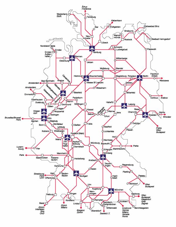 Mass Transit Rhine- Germany: Railway Network (Main Routes) International Airports Area: ~ 360,000 km² Population: ~ 82.