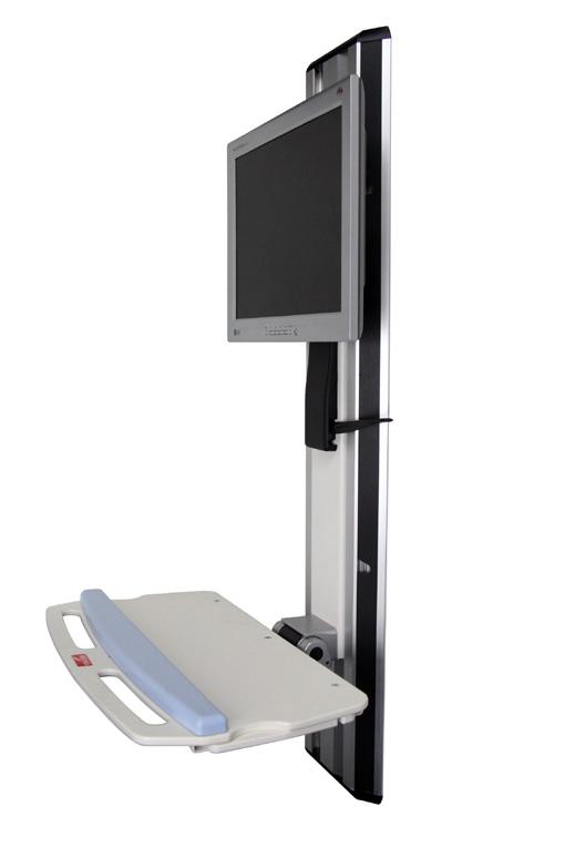 Our systems offer durability that can support a monitor of up to 40 lbs. (18 kg) and still be adjusted with one hand.