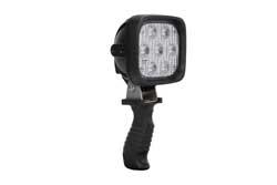 Buy American Compliant The Larson Electronics HL-7LED-3C Handheld Control Light offers high light output and a compact profile combined with a durable handle and versatile power options.