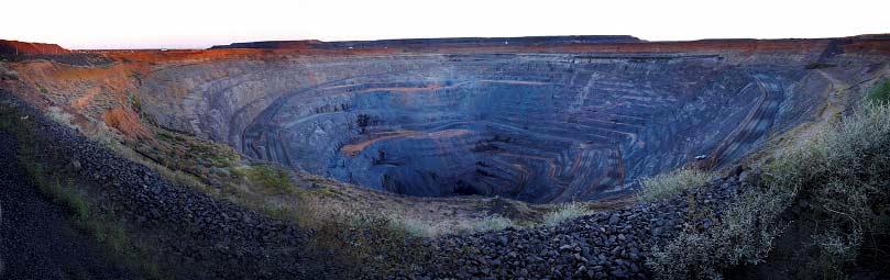 Ernest Henry Mining Open pit operation- final dimensions 1.3km x 1.