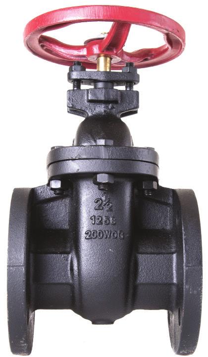 G 501 CAST IRON GATE VALVE ANSI CL 125 FLANGED Non-Rising stem Conforms to MSS SP-70 INSIDE SCREW NON-RISING STEM 125 PSI/8.6 BAR FLUID PRESSURE TO 353 F/178 C 200 PSI/13.