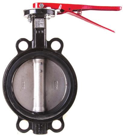 G 101 DUCTILE IRON BUTTERFLY VALVE WAFER SEMI-LUGGED TYPE WITH LEVER Conforms to MSS SP-67 WAFER SEMI-LUGGED TYPE BUTTERFLY VALVE WITH LEVER END CONNECTION SUITABLE FOR FLANGE CONNECTION ANSI B16.