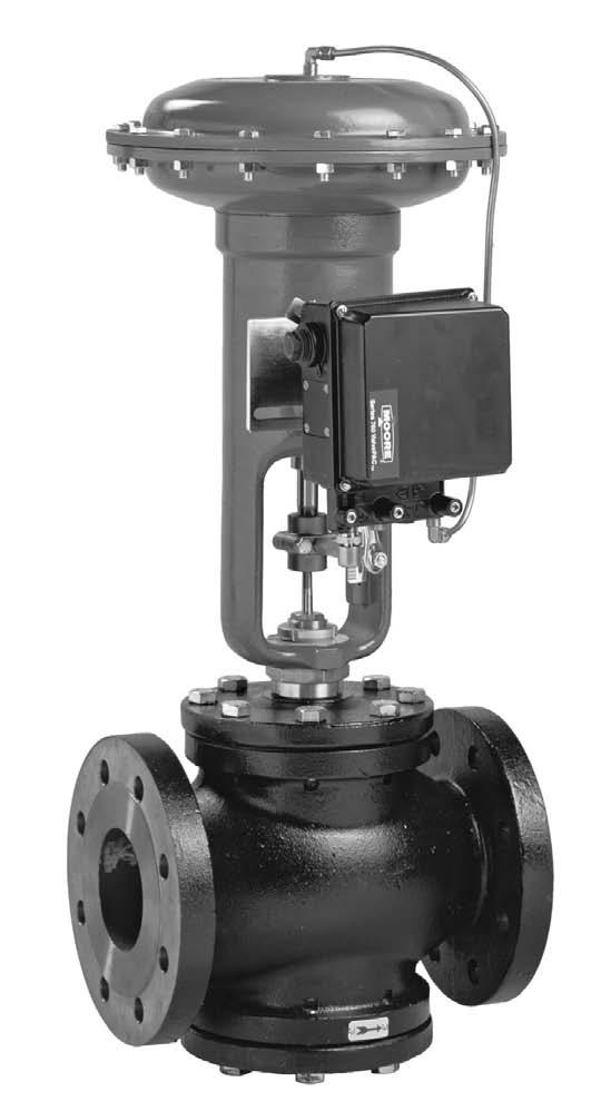 940 Series Heavy uty Control Valve iaphragm ctuated 14" & 17" ctuator Sizes CONTROL VLVES ctuator (shown with optional positioner) Heavy uty ie Cast Housing and Yoke 1/2" 8" Valve Sizes The Trerice
