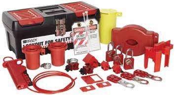 Personal Valve & Electrical Lockout Kit Provides everything you need to lockout