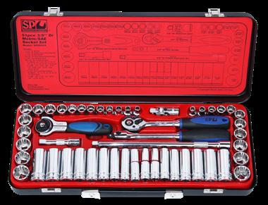 SOCKETS INCLUDED PIECE SOCKETS INCLUDED 10PC 3/8 DR METRIC DEEP SOCKET RAIL SET 12pt: 10, 11, 12, 13, 14, 15, 16,