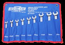 15 OFFSET REVERSIBLE ROE & STUBBY ROE: This allows you to change rotational direction without removing the spanner and helps