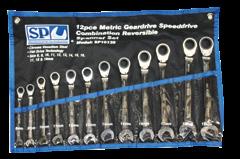 16, 17, 18 & 19mm 5 SP10358 8pc SAE 5/16, 3/8, 7/16, 1/2, 9/16, 5/8, 11/16 & 3/4 199 15 OFFSET REVERSIBLE GEAR SPANNER SETS