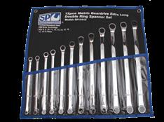 SP TOOLS patented Geardrive Spanners are precisely machined with deeper gears for greater torque loading and reliability.