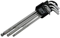 KEY SETS T-Handle design with hex key fittings on all three ends for quick and easy operation High quality chrome