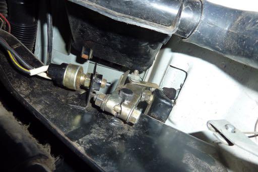 Clutch Pedal Lever Clevis Pin (or Bolt) Step 8 From under the dash, above the accelerator pedal, disconnect the cable clevis pin (or bolt) from the clutch pedal lever.