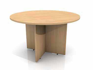Table Circular Cruciform base 25mm tops 1200mm Diameter RT1200/0 Reception Unit W2400 x D1600mm Unversal legs allowing the