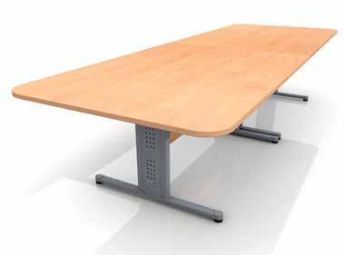 Conference Table 2400mm W2400 X D1200 X H750mm Seats 6-8 Silver Frame CT2400/0 Conference Table 3400mm