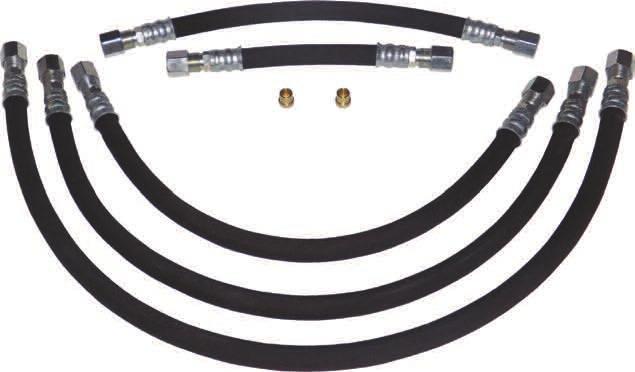 2) Repair HIgh & Low Pressure Lines Double Braided Hose Pressure Rated Up to 6,000