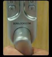 Non-handed keypad-easily reversible on site 7000 Series Keypad 7100 Series Keypad 7000 Series On Door Code Changing 7000 Series Inside Handle