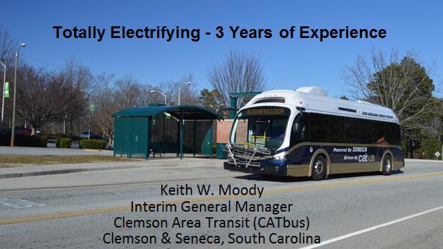 Totally Electrifying - 3 Years of Experience Keith Moody Clemson