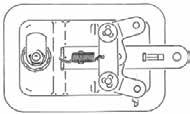 Rotary Lock Recessed Paddle Latch 9/00448/01, 9/00449,