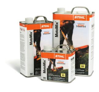 4 Chain Saw Accessories 2016 STIHL Retailer Support Manual, Grease & Fuel Cans Effective August 1, 2016 STIHL MotoMix Ethanol Free (50:1 Mix) - 92 Octane & STIHL Ultra Mix 2-Year Shelf Life Retail