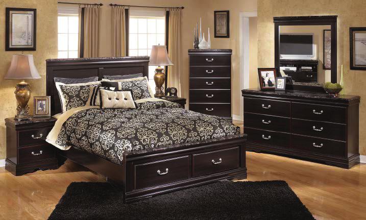 Dresser & Mirror -31-36-50-67-64S-98-50-67-64S-98 Queen Bed B407