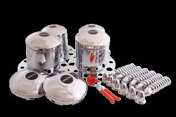 Drums as small as 5L can be stored without instability.