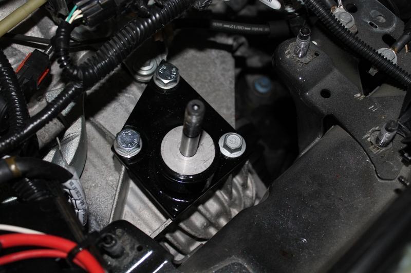 Page13 23. Install ONE of the thick washers included with your JBR transmission mount over the stud. 24.