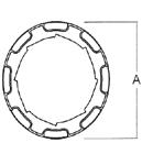 8-44 PTO PARTS AND COMPONENTS CLUTCH COMPONENTS CLUTCHES Universal Friction Clutch Separator Plate 7" and 9" DIM "A" CLUTCH SETTING DIM "B" BORE PTO 5606006 3 /8" x 6 Spl. 8000 in-lbs. 3 /8" x 6 Spl. PTO 5606020 /4" Rd.