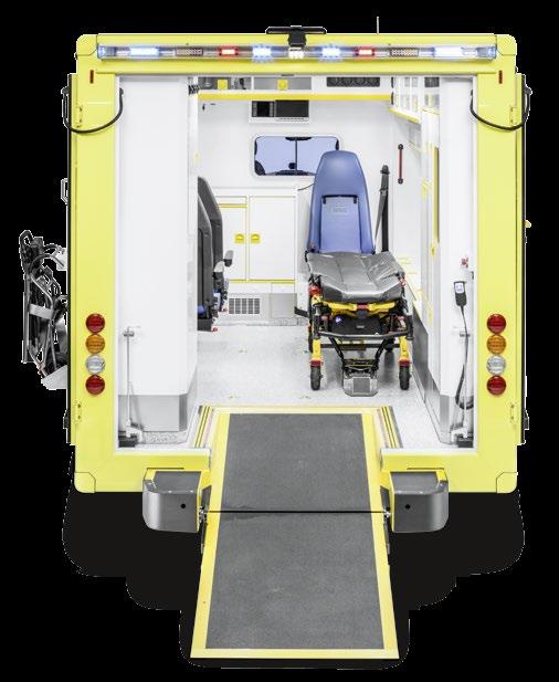 ENTRY SYSTEMS AND LOADING AIDS Integrated side step enables easy access to the vehicle while reducing the risk of injury and VOR times.